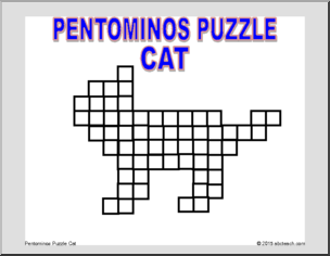 Pentominos Puzzle – Cat Math Puzzle