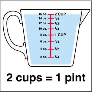 Clip Art: Weights & Measures: Pint Color