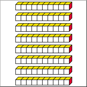 Clip Art: Place Value Chart: Hundreds 3 Color 1 – Abcteach