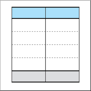 Clip Art: Place Value Chart: Tens 3 Color 2