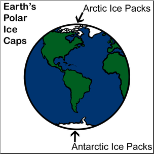 Clip Art: Polar Ice Caps Color – Abcteach