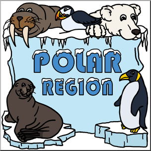 Clip Art: Biome Icons: Polar Region Color