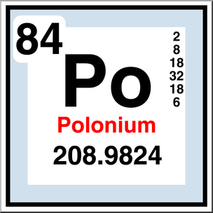 Clip Art: Elements: Polonium Color
