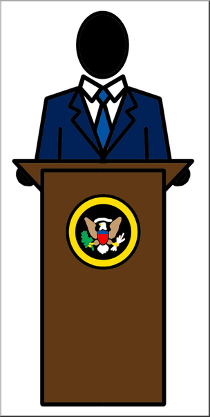 Clip Art: People: President Color – Abcteach