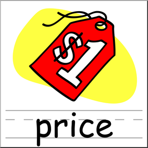 Clip Art: Basic Words: Price Color (poster)