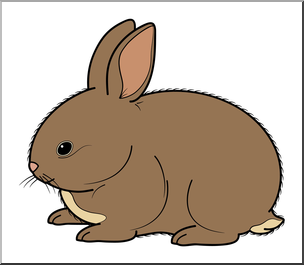 Clip Art: Baby Animals: Rabbit Bunny Color 1 – Abcteach