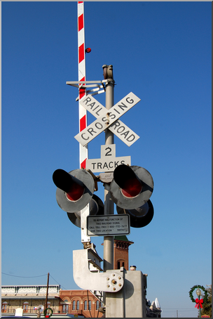 Photo: Railroad Crossing Sign 02 HiRes