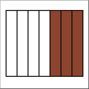 Clip Art: Rectangle07 3/7 Color – Abcteach