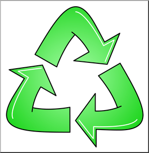 Clip Art: Recycle Logo 1 Color 2