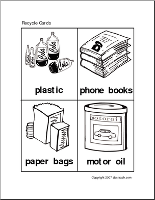 Flashcards: Recycling theme