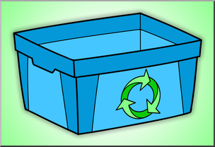 Clip Art: Empty Recycle Bin Color 1 – Abcteach