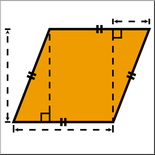 Clip Art: Shapes: Rhombus Geometry Color