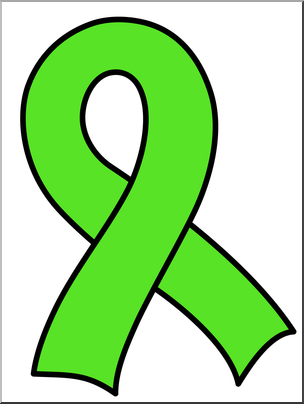 Clip Art: Ribbon 1 Color Green