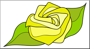 Clip Art: Rose 3 Color 2