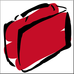 Clip Art: Lunch Box 3 Red