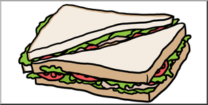 Clip Art: Sandwich Color – Abcteach