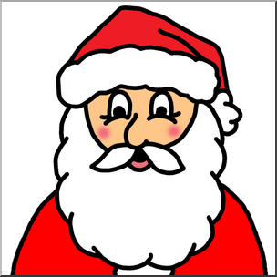 Clip Art: Mr. Claus Color – Abcteach