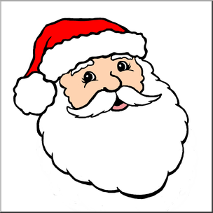 Clip Art: Santa 1 Color – Abcteach