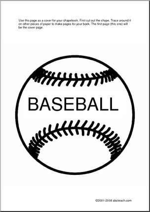 Shapebook: Baseball (cover)