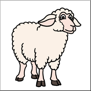 Clip Art: Cartoon Goat: Nanny Goat Color – Abcteach