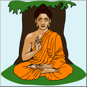 Clip Art: India: Siddhartha Gautama Color