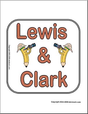 Sign: Lewis and Clark