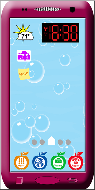Clip Art: Smart Phone Pink