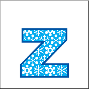 Clip Art: Alphabet Set 02: Z Lower Case Color