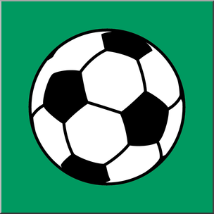 Clip Art: Soccer Ball Color