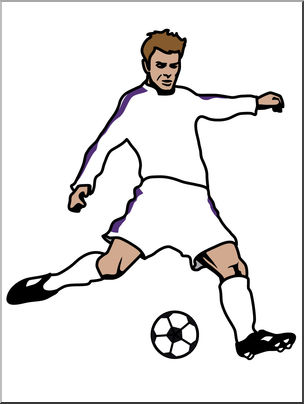 Clip Art: Soccer Player 02 Color