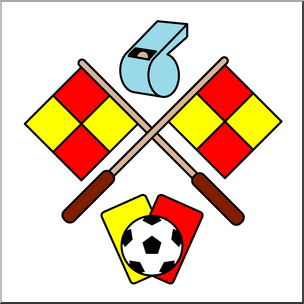 Clip Art: Soccer Referee Icon Color