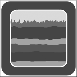 Clip Art: Natural Resources: Soil Grayscale Unlabeled