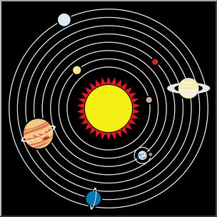 Clip Art: Solar System Color