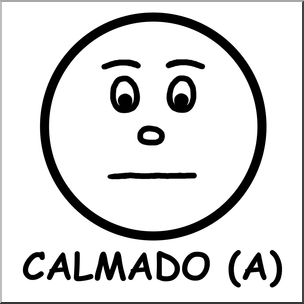 Clip Art: Spanish: Calm B&W