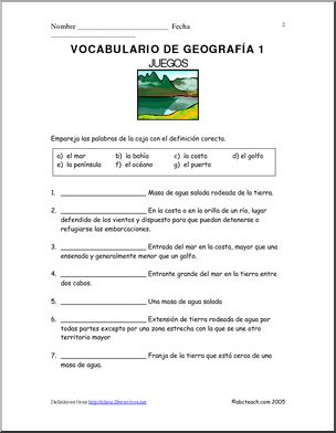 Spanish: Geografia – Abcteach