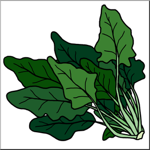 Clip Art: Spinach Color