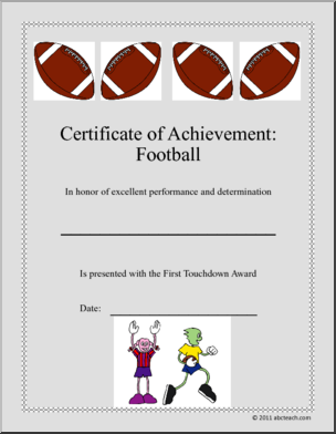 Sports Certificates: Football (color)