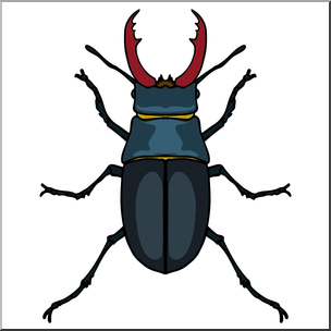 Clip Art: Insects: Stag Beetle Color