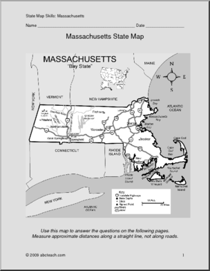 Map Skills: Massachusetts (with map)