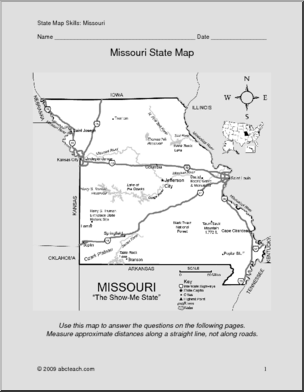 Map Skills: Missouri (with map)