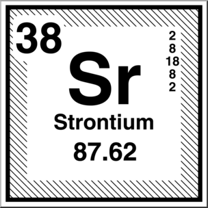 Clip Art: Elements: Strontium B&W