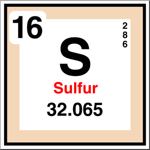 Clip Art: Elements: Sulfur Color