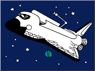 Clip Art: Space Shuttle Color