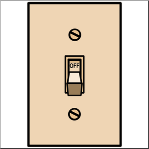 Clip Art: Electricity: Switch Off Color – Abcteach