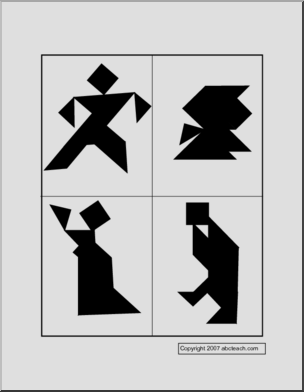 Puzzle Cards – People (1) Tangram