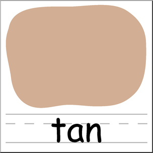 Clip Art: Colors: Tan Labeled