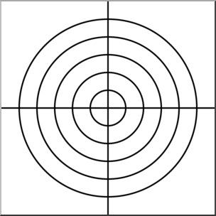 Clip Art: Target B&amp;W – Abcteach