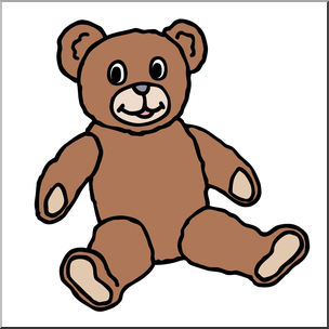 Clip Art: Teddy Bear 2 Color