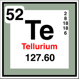 Clip Art: Elements: Tellurium Color – Abcteach