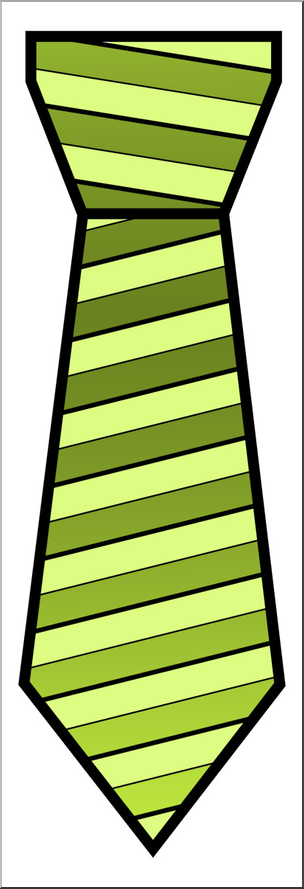 Clip Art: Tie with Stripes Color 2